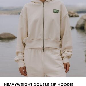 Daily Drills Sand Heavyweight Double Zip Hoodie & Sweatpants
